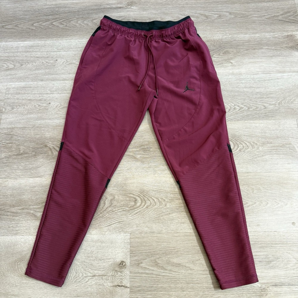 Men's Jordan Dri-FIT Sport Woven Running Pants Burgundy DV1277-680 Size M